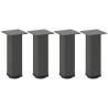 Stylish Anthracite Coffee Table Legs - 4 pcs Steel 42-44 cm