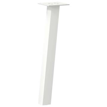 Stylish White Coffee Table Legs - 30 cm Steel Set of 4