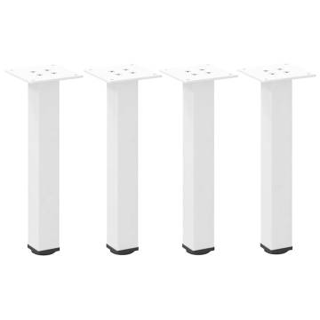 Coffee Table Legs 4 pcs White 42-44 cm Steel | HipoMarket