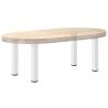 Coffee Table Legs 4 pcs White 42-44 cm Steel | HipoMarket