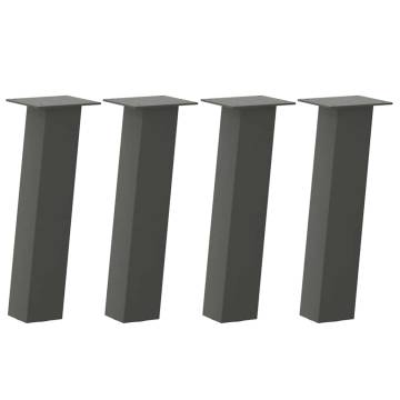 Coffee Table Legs 30 cm Anthracite Steel | 4 pcs - Hipomarket