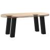 Coffee Table Legs (4 pcs) - Black Steel, 42 cm - HipoMarket