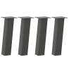 Coffee Table Legs 4 pcs Anthracite 42 cm Steel | Hipomarket