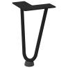 Hairpin Table Legs 4 pcs Black 20 cm Solid Steel | Hipo Market