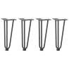 Hairpin Table Legs 4 pcs Anthracite 30 cm Solid Steel | HipoMarket