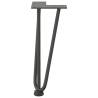 Hairpin Table Legs 4 pcs Anthracite 30 cm Solid Steel | HipoMarket