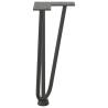 Hairpin Table Legs 4 pcs Anthracite 30 cm Solid Steel | HipoMarket