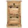 4-Layer Mango Wood Shoe Cabinet with Drawer | Hipomarket UK