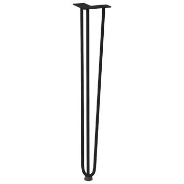 Durable Hairpin Table Legs - Black 72 cm Solid Steel (4 pcs)