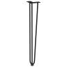 Durable Hairpin Table Legs - Black 72 cm Solid Steel (4 pcs)