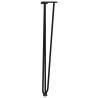 Durable Hairpin Table Legs - Black 72 cm Solid Steel (4 pcs)