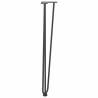 4 pcs Hairpin Table Legs - Anthracite 72 cm - Solid Steel