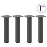 Stylish Coffee Table Legs - Anthracite Steel, 30-32 cm | HipoMarket