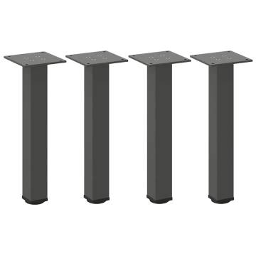 Stylish Coffee Table Legs - Anthracite Steel, 30-32 cm | HipoMarket