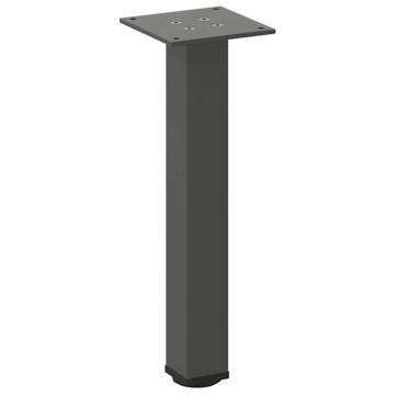 Stylish Coffee Table Legs - Anthracite Steel, 30-32 cm | HipoMarket