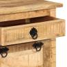 4-Layer Mango Wood Shoe Cabinet with Drawer | Hipomarket UK