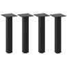 Coffee Table Legs 4 pcs Black - Stylish Steel Support