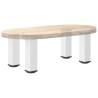 Coffee Table Legs - 4 pcs White Steel (42-44 cm) - Durable & Stylish