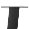 Stylish 30 cm Anthracite Coffee Table Legs - 4 pcs Steel