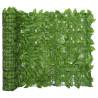 Balcony Screen with Green Leaves 300x100 cm Colour green Size 300 x 100 cm 