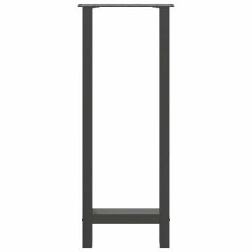 Coffee Table Legs Anthracite - 2 pcs Steel 40x(100-101) cm