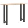 Coffee Table Legs Anthracite - 2 pcs Steel 40x(100-101) cm