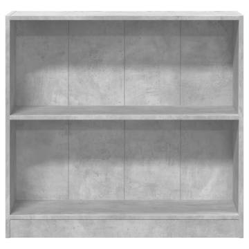 Bookshelf Concrete Grey 80x24x75 cm - Stylish Storage Solution