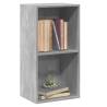 2-Tier Book Cabinet Concrete Grey | Stylish Storage Solution