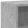 2-Tier Book Cabinet Concrete Grey | Stylish Storage Solution