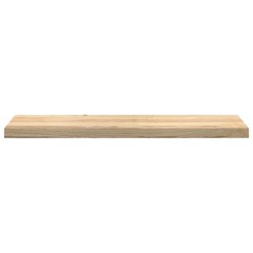 Stair Treads 2 pcs Solid Oak - Untreated 100x25x2 cm