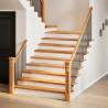 Light Brown Solid Oak Stair Treads - 2 pcs | HipoMarket