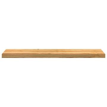 Stair Treads - Solid Oak Light Brown 110x30x2 cm - 2 pcs