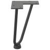 Hairpin Table Legs 4 pcs Anthracite 20 cm Solid Steel | Hipo Market