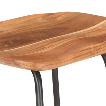 Stylish Bar Stools Set of 4 - Solid Acacia Wood