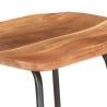 Stylish Bar Stools Set of 4 - Solid Acacia Wood