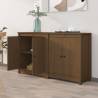 Honey Brown Sideboards - Solid Pine Wood - 2 pcs | HiPoMarket