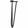 Hairpin Table Legs 4 pcs Black 42 cm Solid Steel | HipoMarket