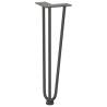 Hairpin Table Legs 4 pcs Anthracite 42 cm Solid Steel | HipoMarket