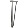 Hairpin Table Legs 4 pcs Anthracite 42 cm Solid Steel | HipoMarket