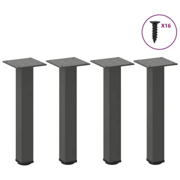 Coffee Table Legs 4 pcs Anthracite | Durable Steel Design