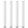 Stylish White Coffee Table Legs - 4 pcs Steel 100-102 cm