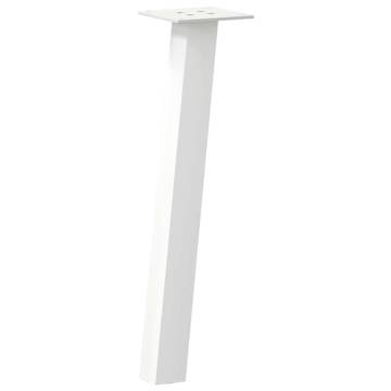 White Coffee Table Legs - 4 pcs Steel 42 cm | Hipomarket UK