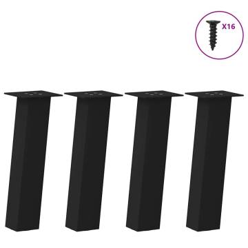 Black Coffee Table Legs - 30 cm Steel - 4 pcs | HipoMarket