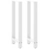 Coffee Table Legs White - 2 pcs Steel 40x(100-101) cm