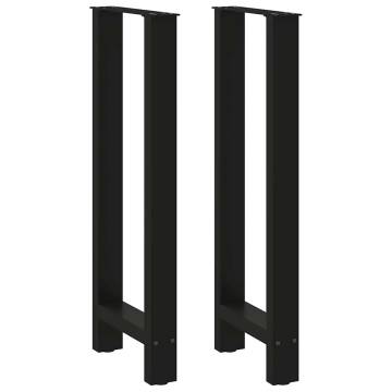 Stylish Black Coffee Table Legs - Sturdy Steel Design | HiPo Market