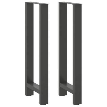 Coffee Table Legs Anthracite 2 pcs - Sturdy Steel Design