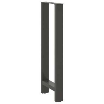 Coffee Table Legs Anthracite 2 pcs - Sturdy Steel Design