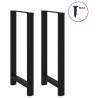 Black Coffee Table Legs - Steel (2 pcs) | Hipomarket