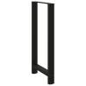 Black Coffee Table Legs - Steel (2 pcs) | Hipomarket