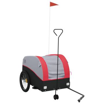 Bike Trailer Black and Red - 45 kg Iron Cargo Solution